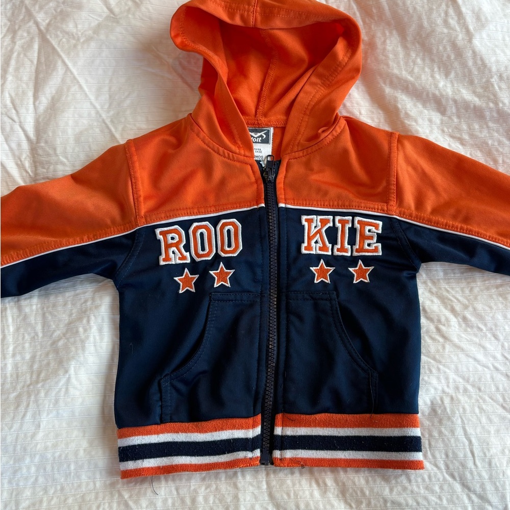 Kids' Orange and Navy Hoodie